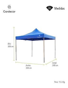 Toldo Plegable Gardecor Jardín