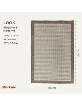 Alfombra para áreas múltiples Mihran de rasurado