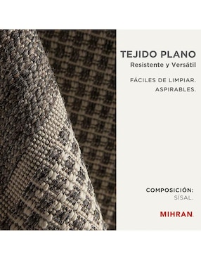 Alfombra para áreas múltiples Mihran de rasurado