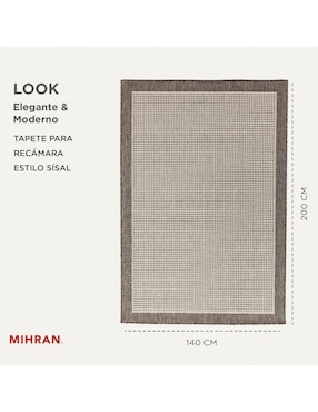 Alfombra para áreas múltiples Mihran de rasurado