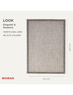 Alfombra para áreas múltiples Mihran de rasurado