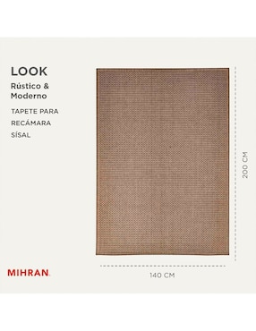 Alfombra para áreas múltiples Mihran de rasurado
