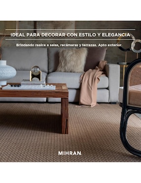 Alfombra para áreas múltiples Mihran de rasurado