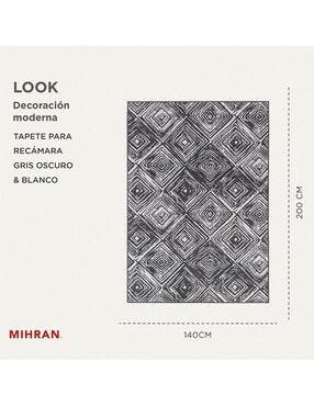 Alfombra para áreas múltiples Mihran rasurado
