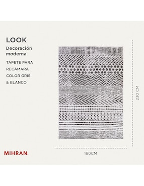 Alfombra para áreas múltiples Mihran rasurado