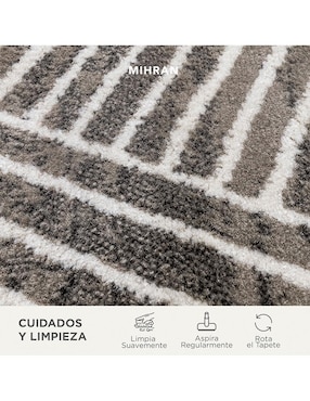 Alfombra para áreas múltiples Mihran de rasurado