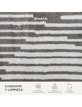 Alfombra para áreas múltiples Mihran de rasurado