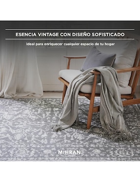 Alfombra para áreas múltiples Mihran de rasurado