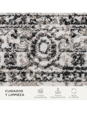 Alfombra para áreas múltiples Mihran de rasurado
