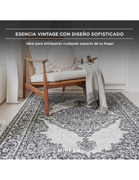 Alfombra para áreas múltiples Mihran de rasurado