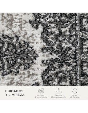 Alfombra para áreas múltiples Mihran de rasurado