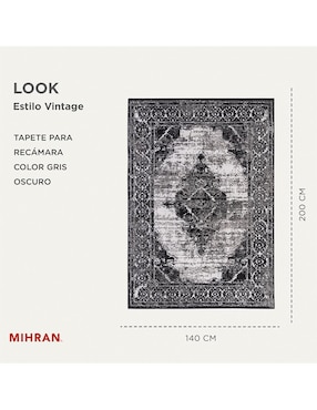 Alfombra para áreas múltiples Mihran de rasurado