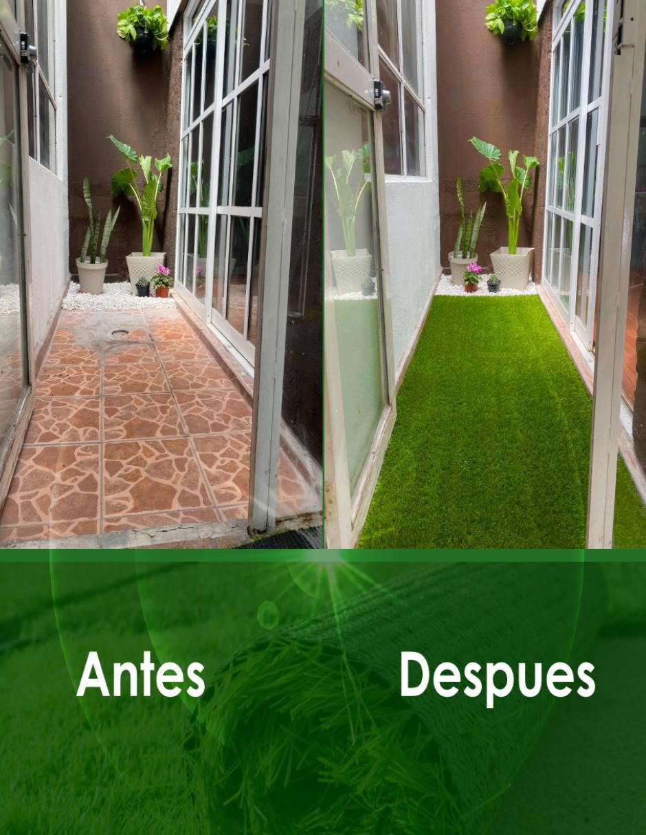 Pasto sintético de plástico 5